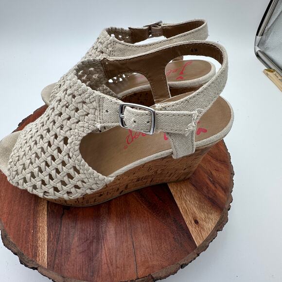Jelly Pop Womens Adelie Wedge Sandals Size 8. Boho Cottagecore Peasant - Picture 4 of 10